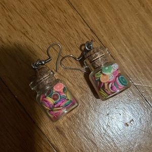 Fruit jar earrings
